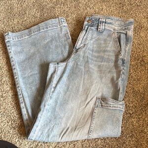 Light Blue Denim cargo Jeans by AE